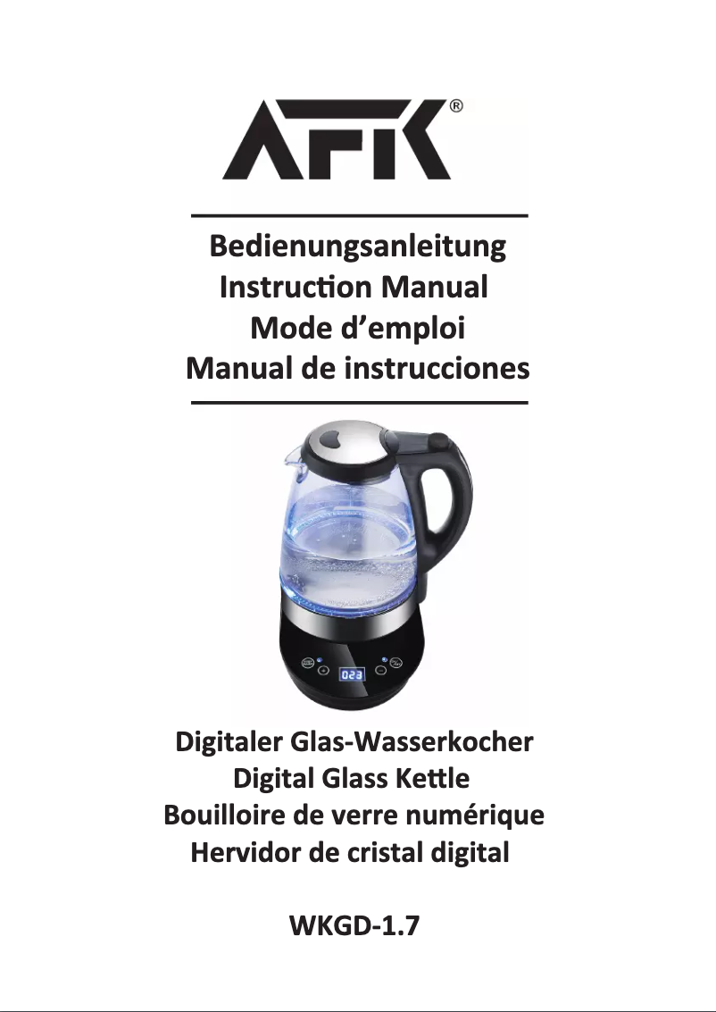 Imagen de la primera página del manual del dispositivo GWK-2200.1D