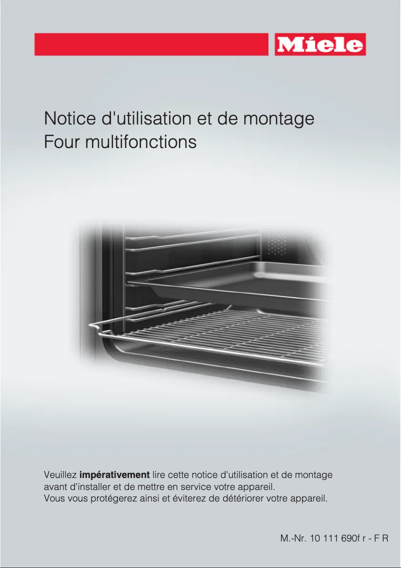 Page 1 de la notice Manuel utilisateur Miele H6461B