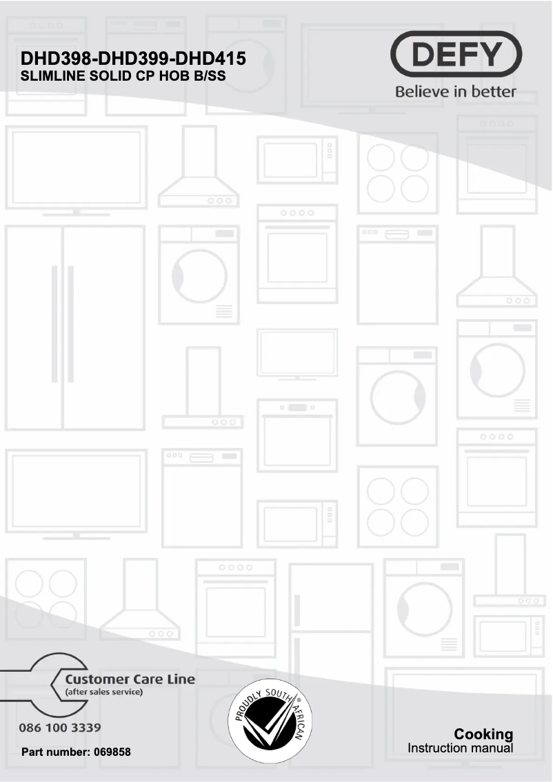 Page n°1 - Manuel utilisateur Defy DHD333