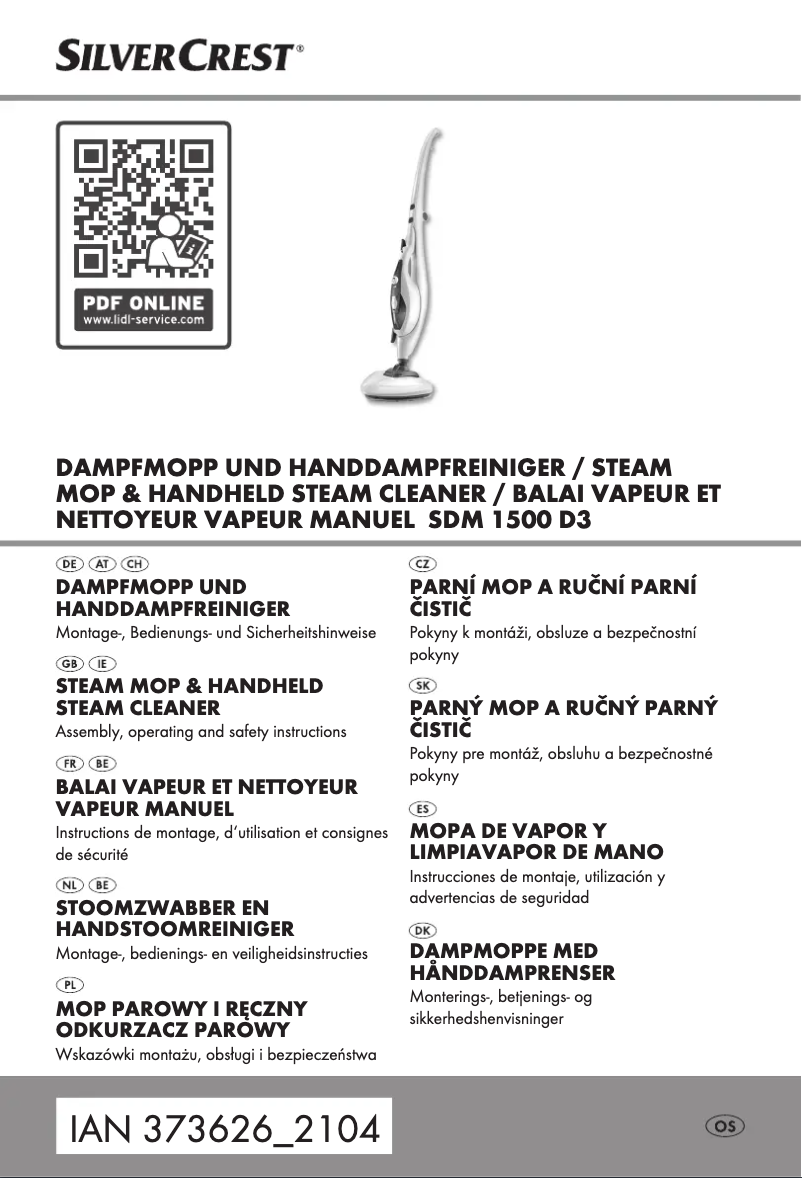 Page n°1 - Manuel utilisateur SilverCrest SDM 1500 D3