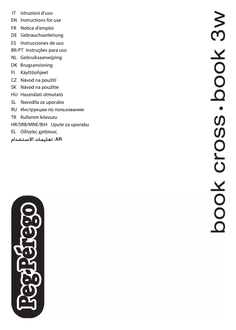 Page 1 de la notice Manuel utilisateur Peg Perego Book 3W