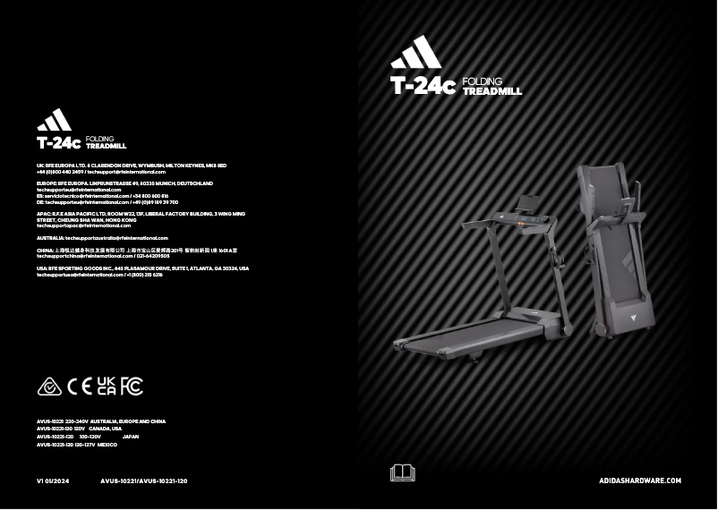 Imagen de la primera página del manual del dispositivo T-24c