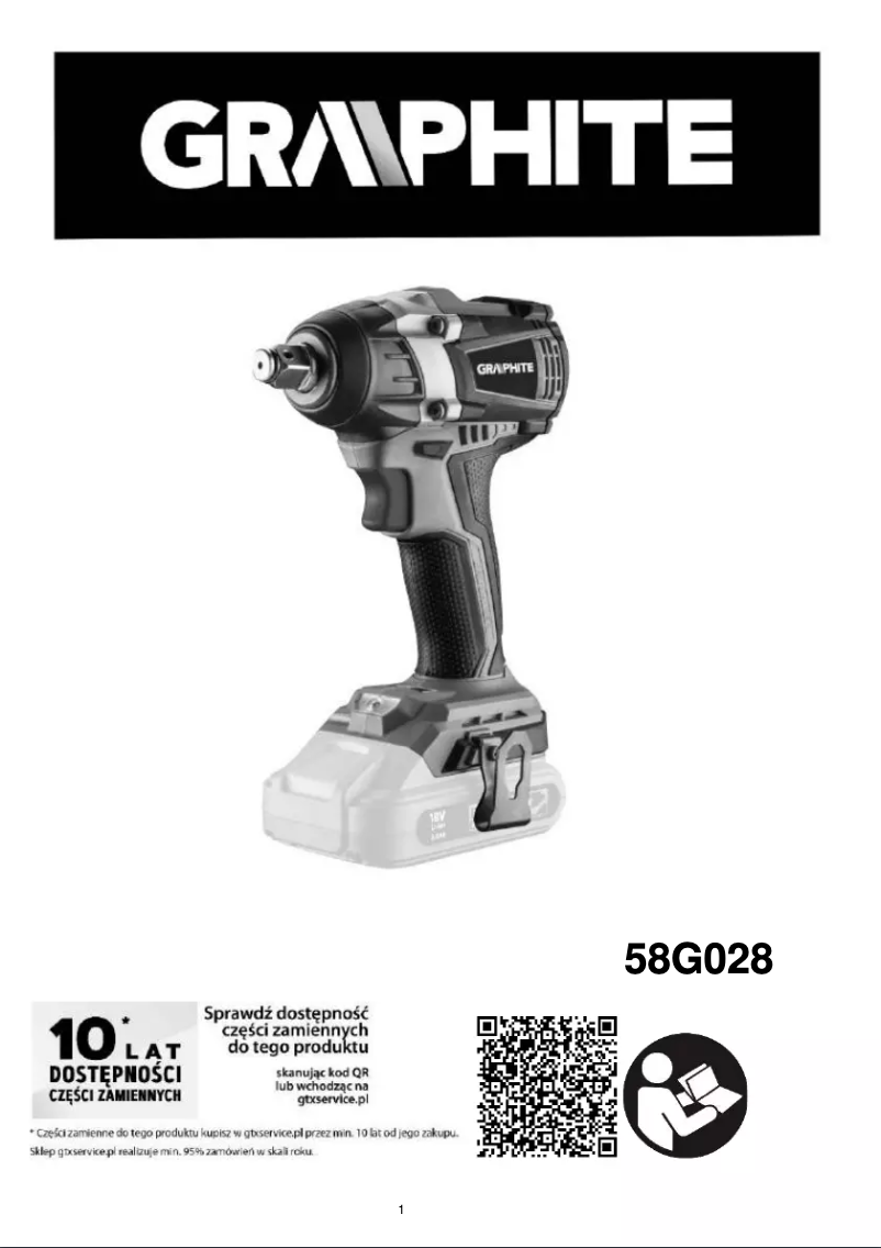 Page 1 de la notice Manuel utilisateur Graphite 58G028