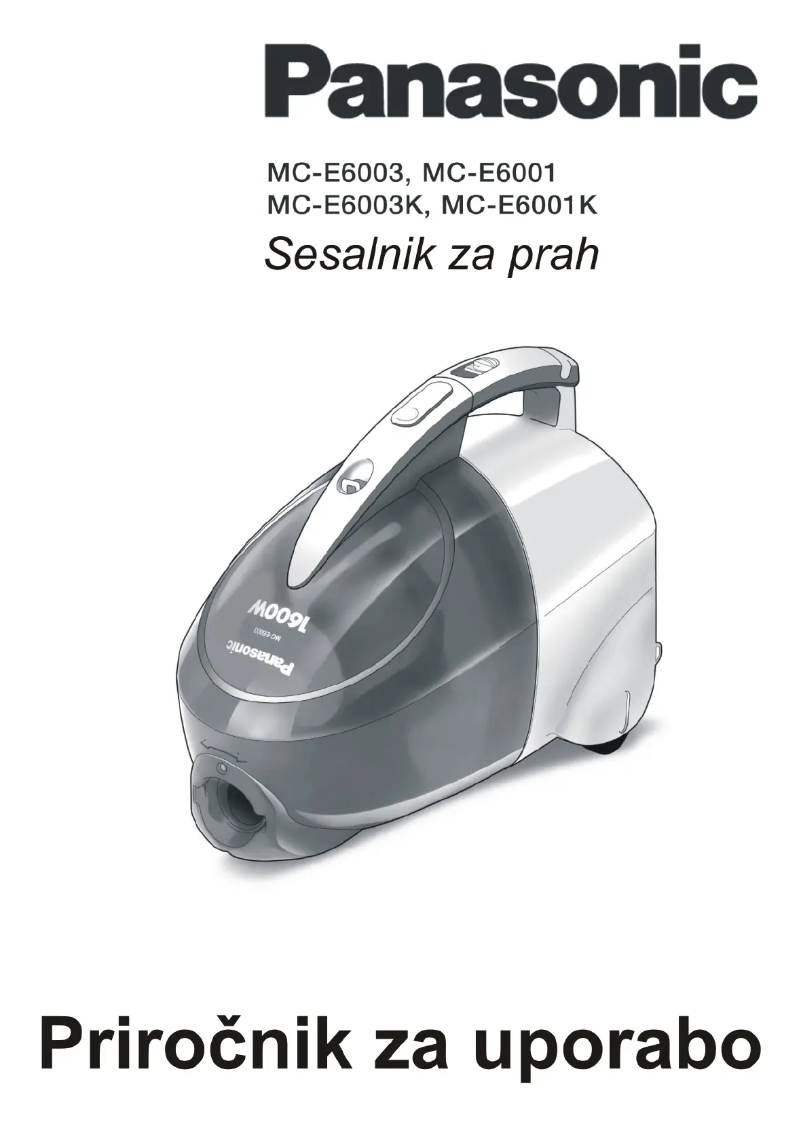 Página 1 del manual Manual de usuario Panasonic MC-E6003K