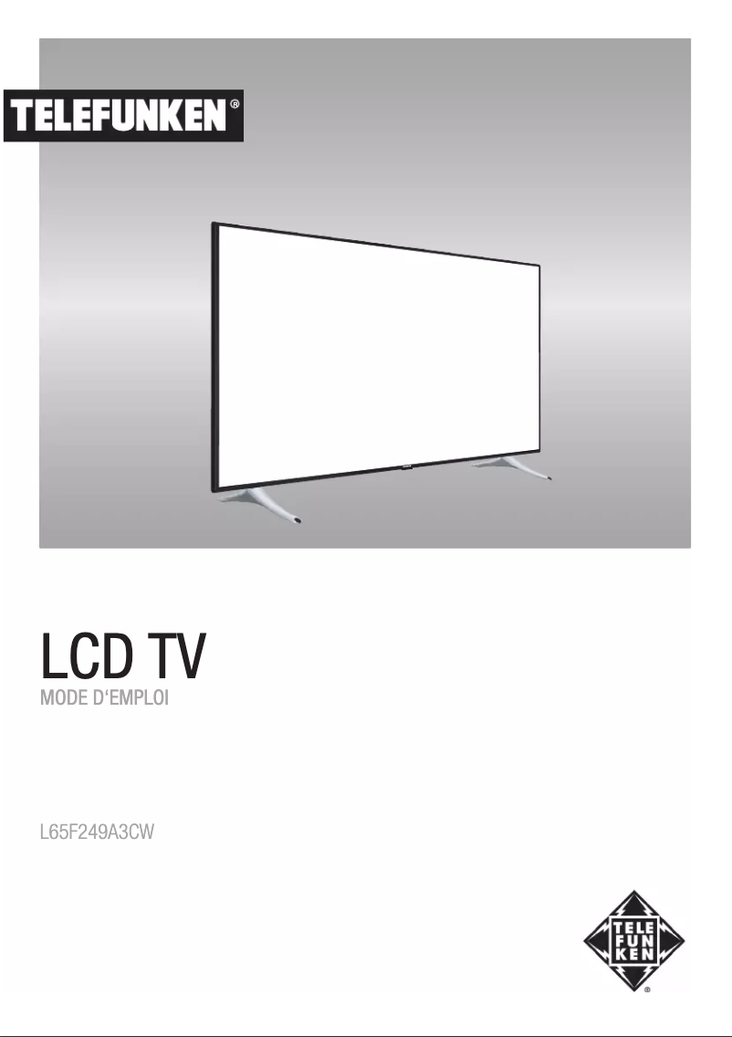 Page n°1 - Manuel utilisateur Telefunken L65F249A3CW