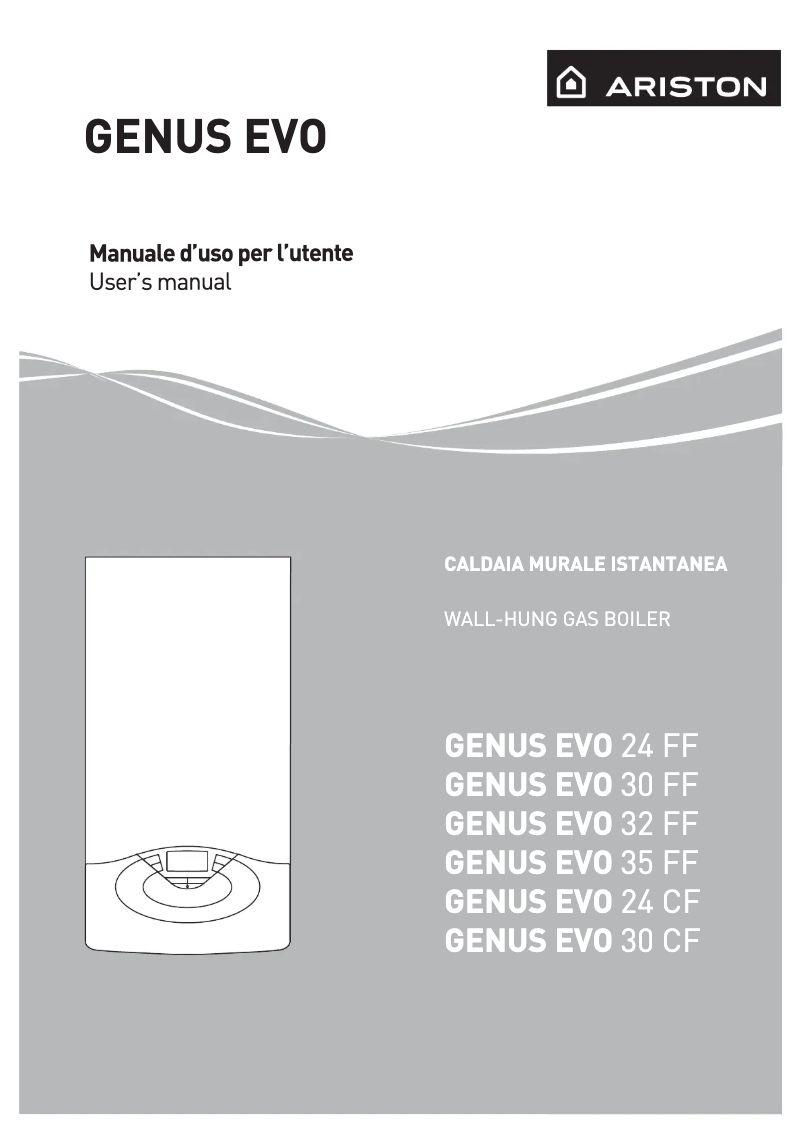 Page 1 de la notice Manuel utilisateur Ariston Thermo GENUS EVO 24 FF