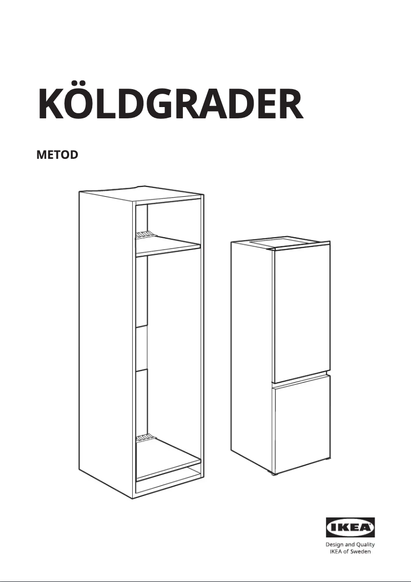 Image de la première page du manuel de l'appareil KÖLDGRADER 305.667.42
