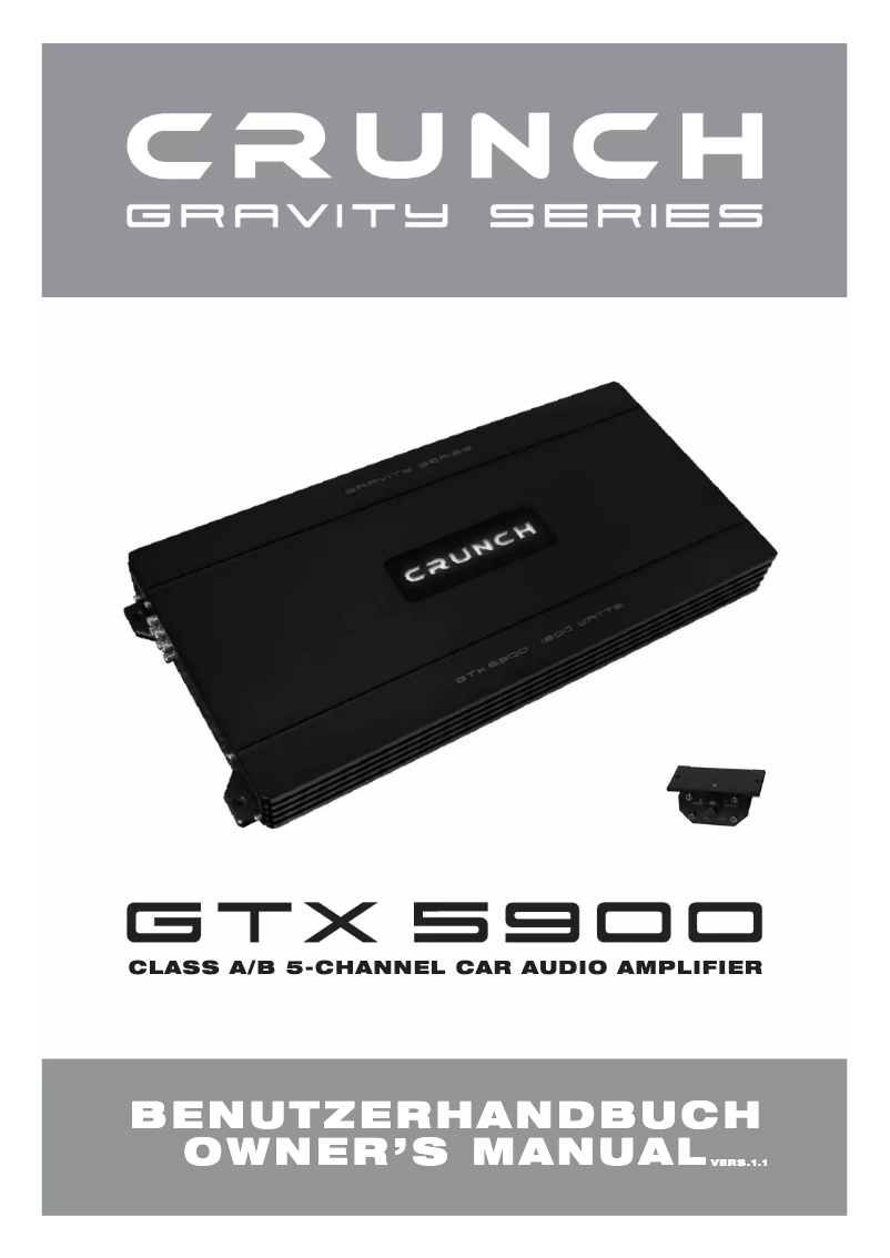 Image de la première page du manuel de l'appareil GTX5900