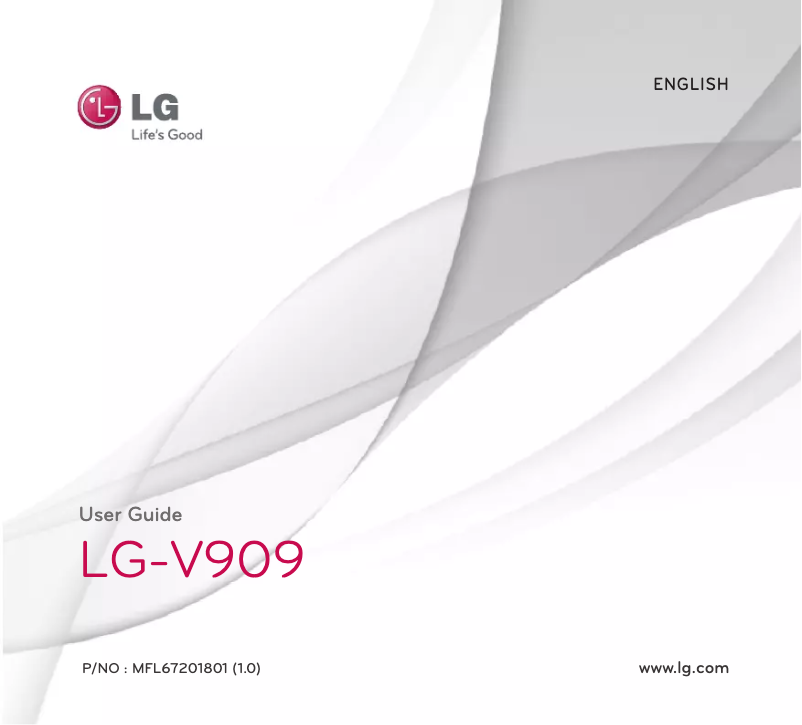 Page 1 de la notice Manuel utilisateur LG G-Slate V909