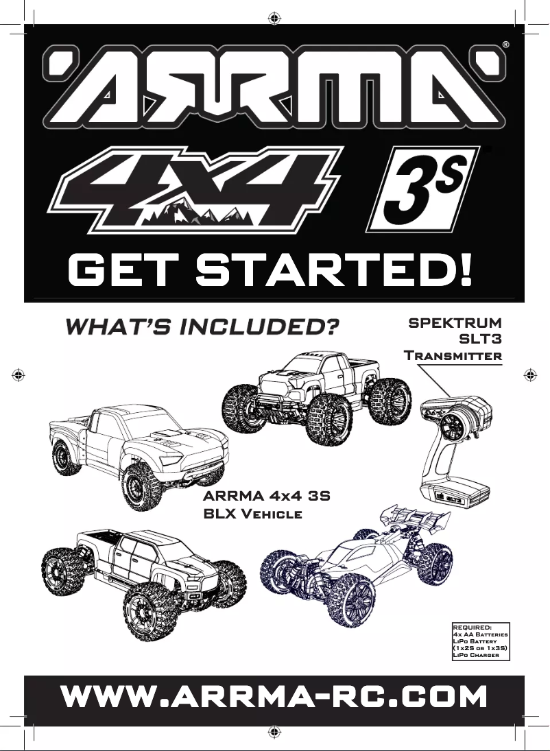 Page n°1 - Manuel utilisateur ARRMA GRANITE 4X4 V3