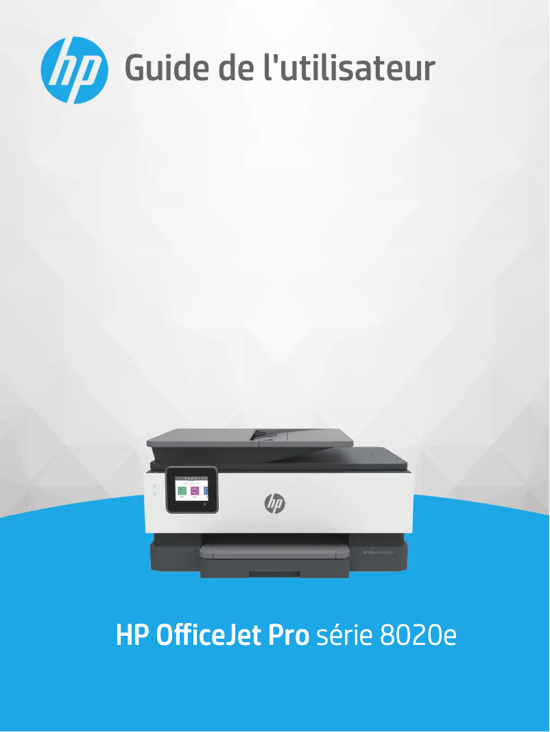Image de la première page du manuel de l'appareil Officejet Pro 8025e