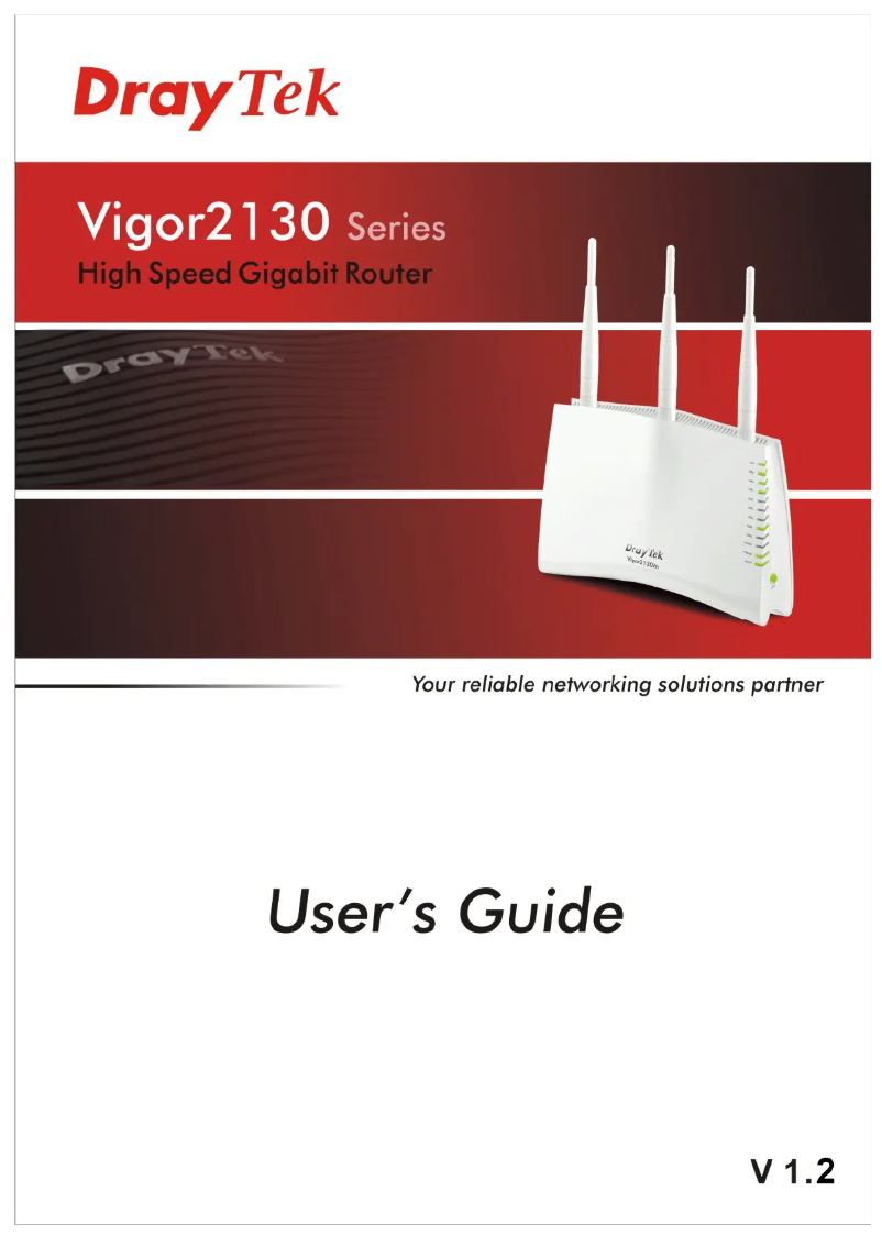 Página 1 del manual Manual de usuario Draytek Vigor 2130Vn
