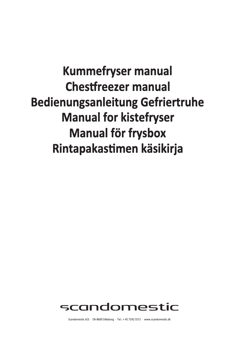 Page 1 of the manual User Manual Scandomestic CF300WD