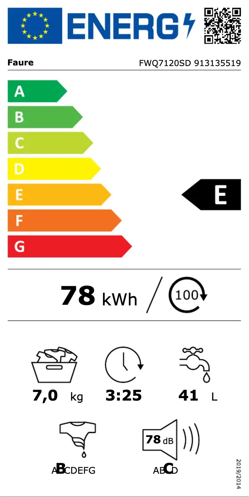 Image de la première page du manuel de l'appareil FWQ7120SD