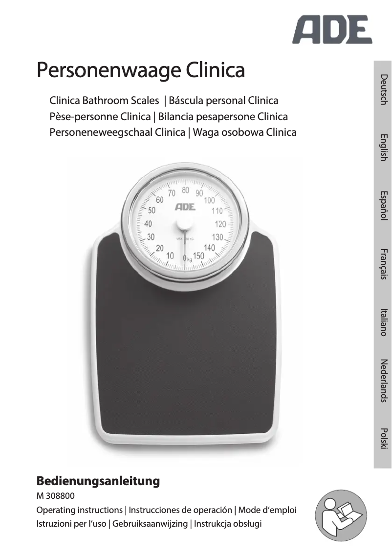 Page n°1 - Manuel utilisateur ADE Clinica M308800