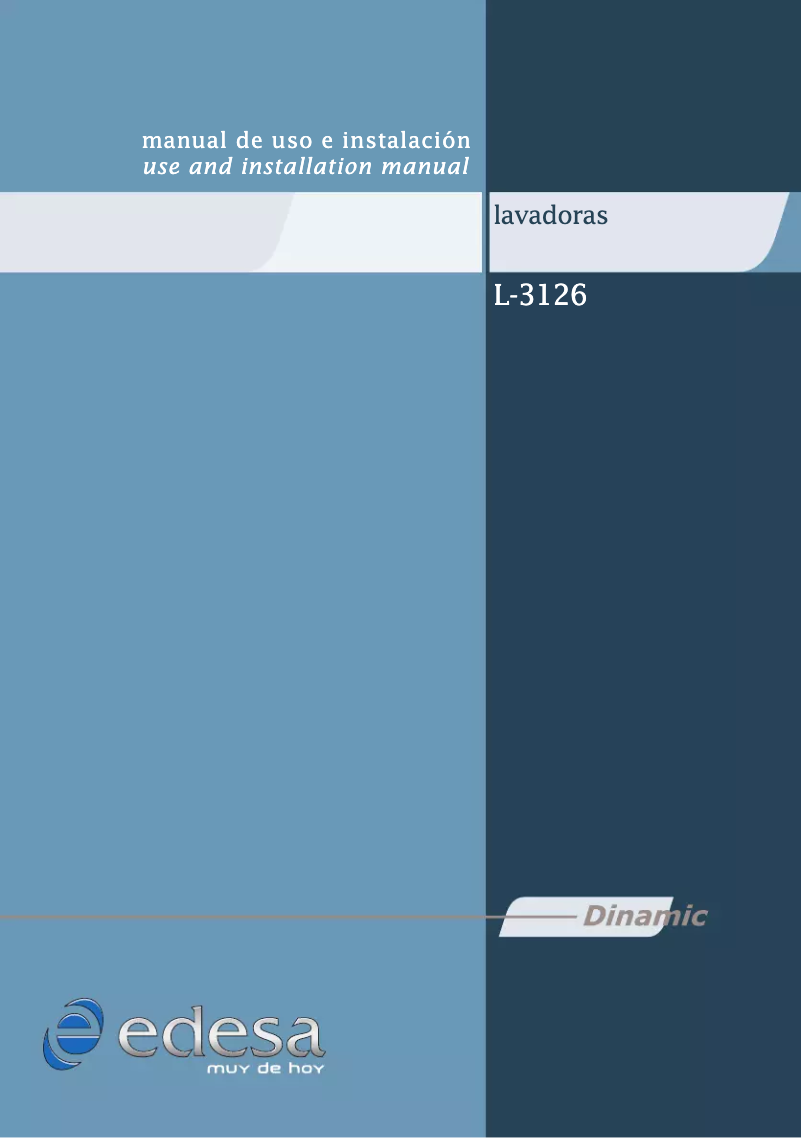 Page n°1 - Manuel utilisateur Edesa L-3126
