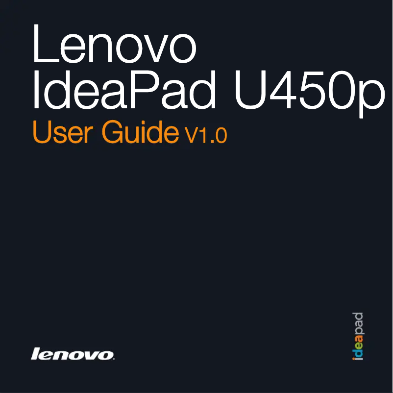 Página 1 del manual Manual de usuario Lenovo IdeaPad U450p