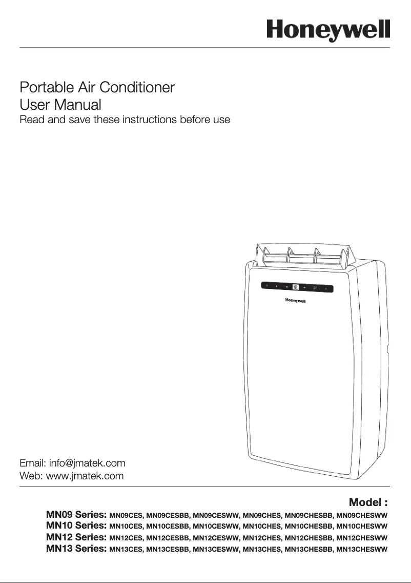 Page n°1 - Manuel utilisateur Honeywell MN09CESWW