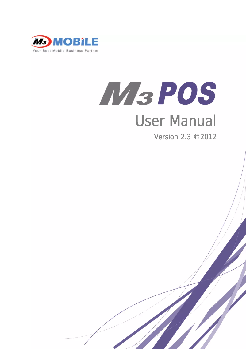 Page n°1 - Manuel utilisateur M3 Mobile POS