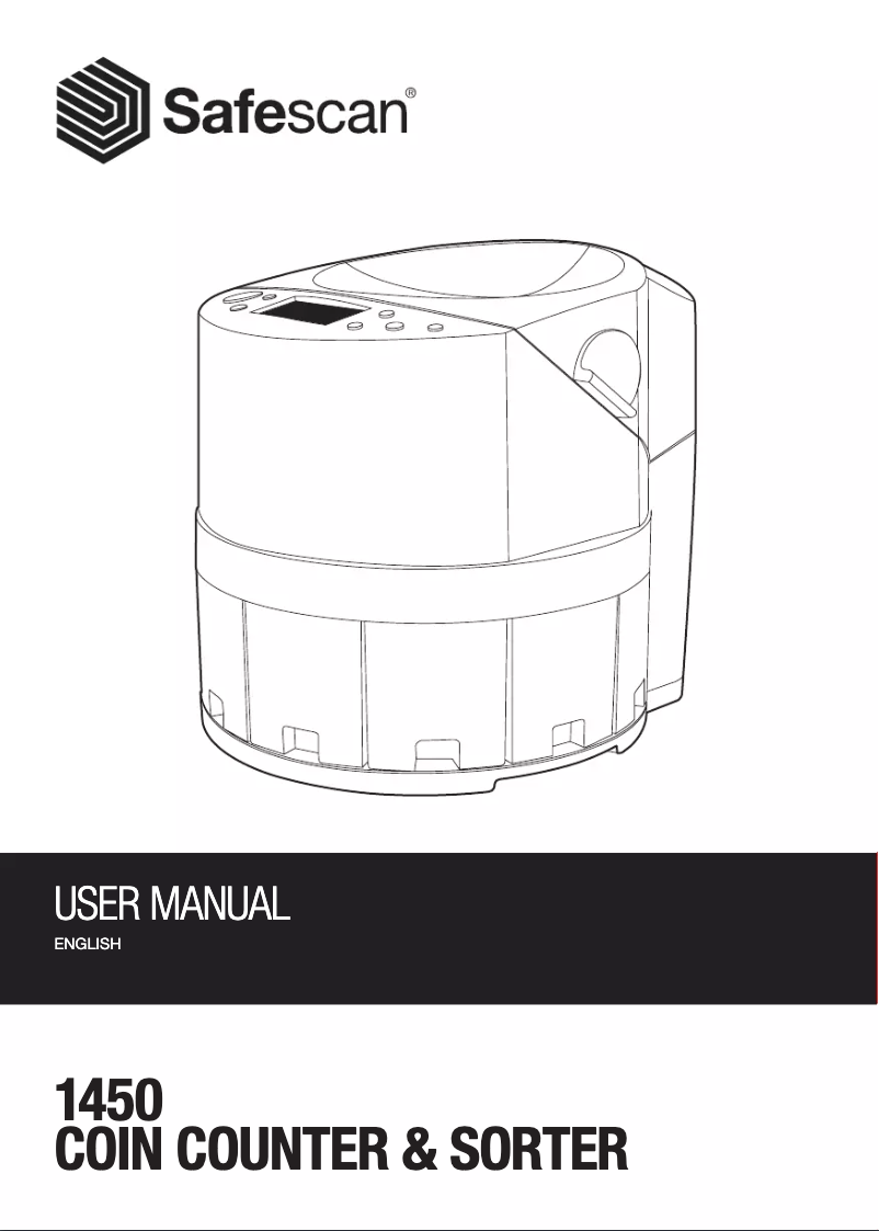 Page 1 de la notice Manuel utilisateur Safescan 1450