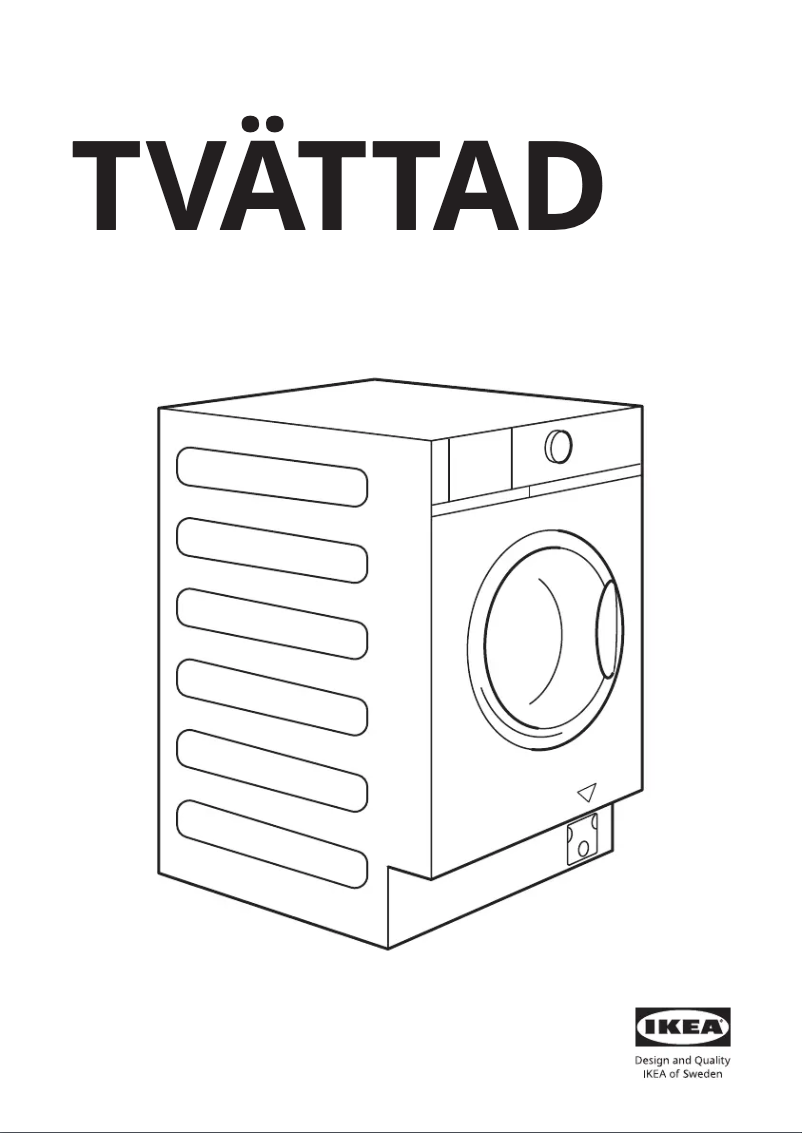 Page 1 de la notice Manuel utilisateur Ikea TVÄTTAD 204.889.81