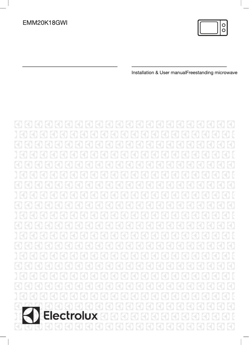 Page 1 de la notice Manuel utilisateur Electrolux EMM20K18GWI