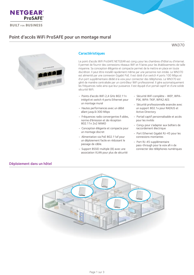 Image de la première page du manuel de l'appareil WN370
