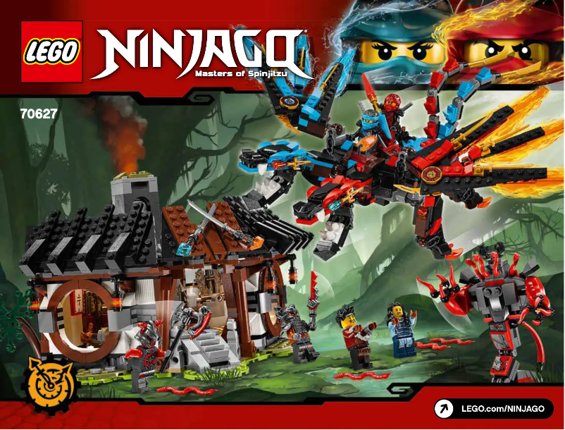 Page 1 de la notice Manuel utilisateur Lego Ninjago 70627
