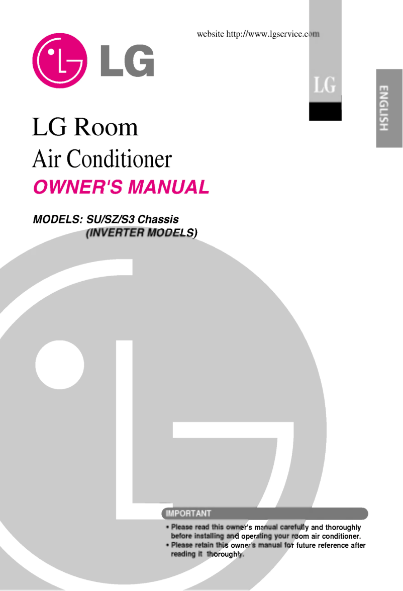 Page n°1 - Manuel utilisateur LG ASUW096URH1