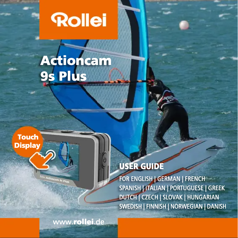 Image de la première page du manuel de l'appareil Actioncam 9s Plus