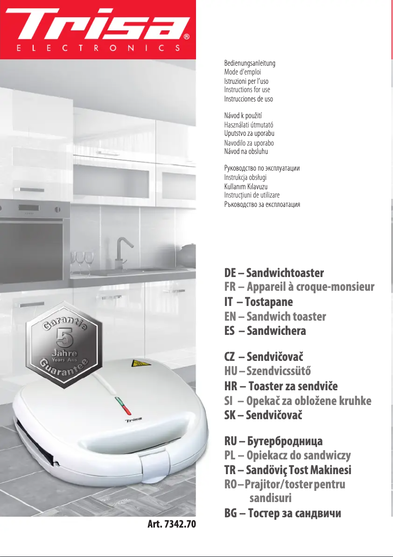 Image de la première page du manuel de l'appareil 7342.70