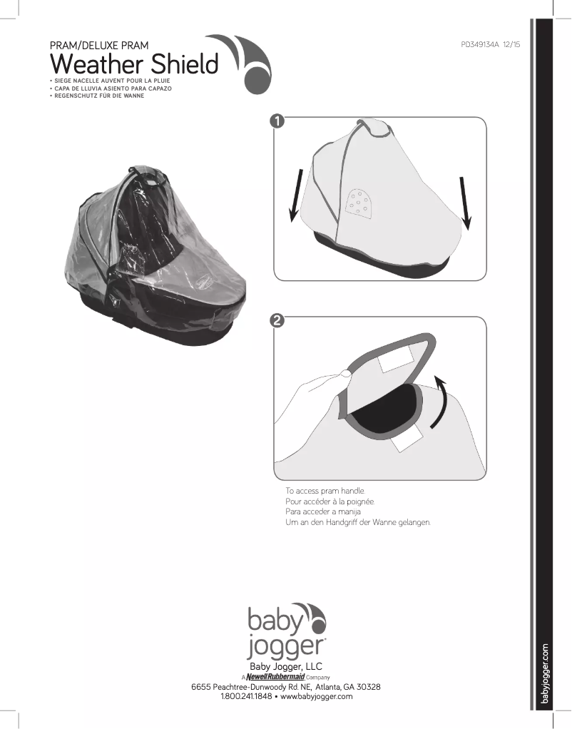 Page n°1 - Manuel utilisateur Baby Jogger Weather Shield