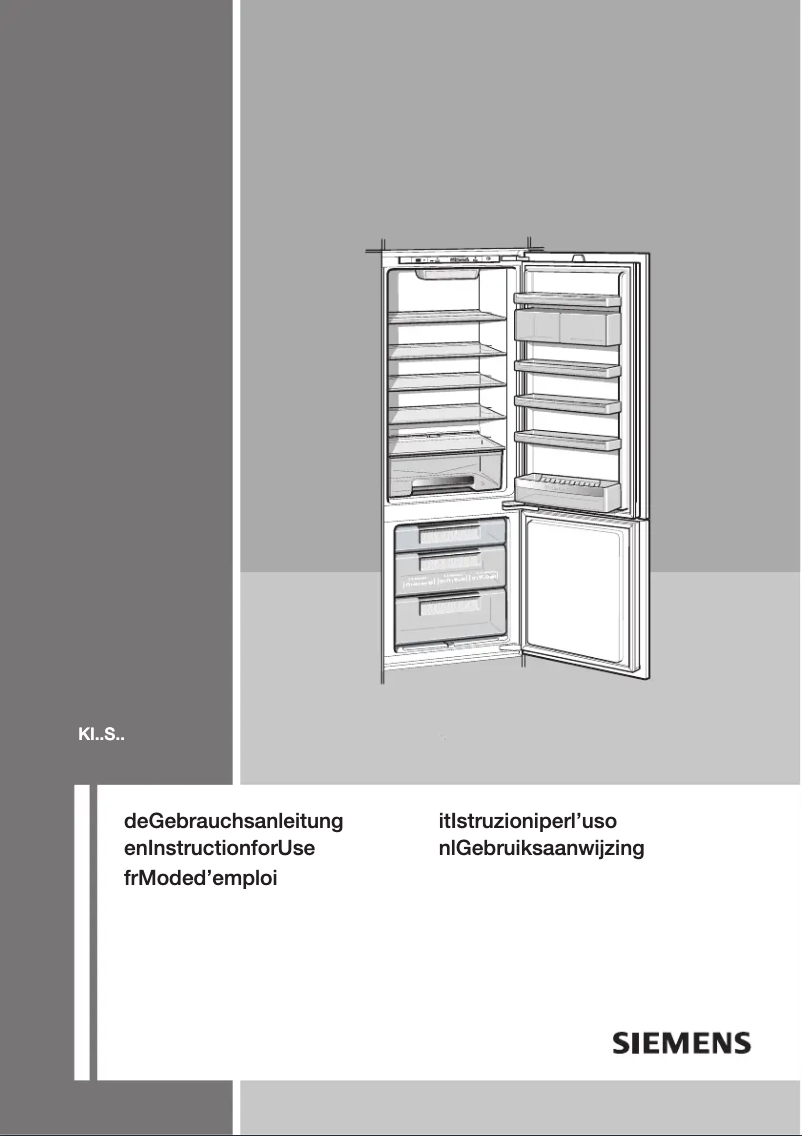 Page n°1 - Manuel utilisateur Siemens KI38SA50