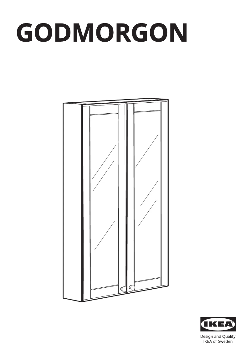 Page 1 de la notice Manuel utilisateur Ikea GODMORGON 603.923.16