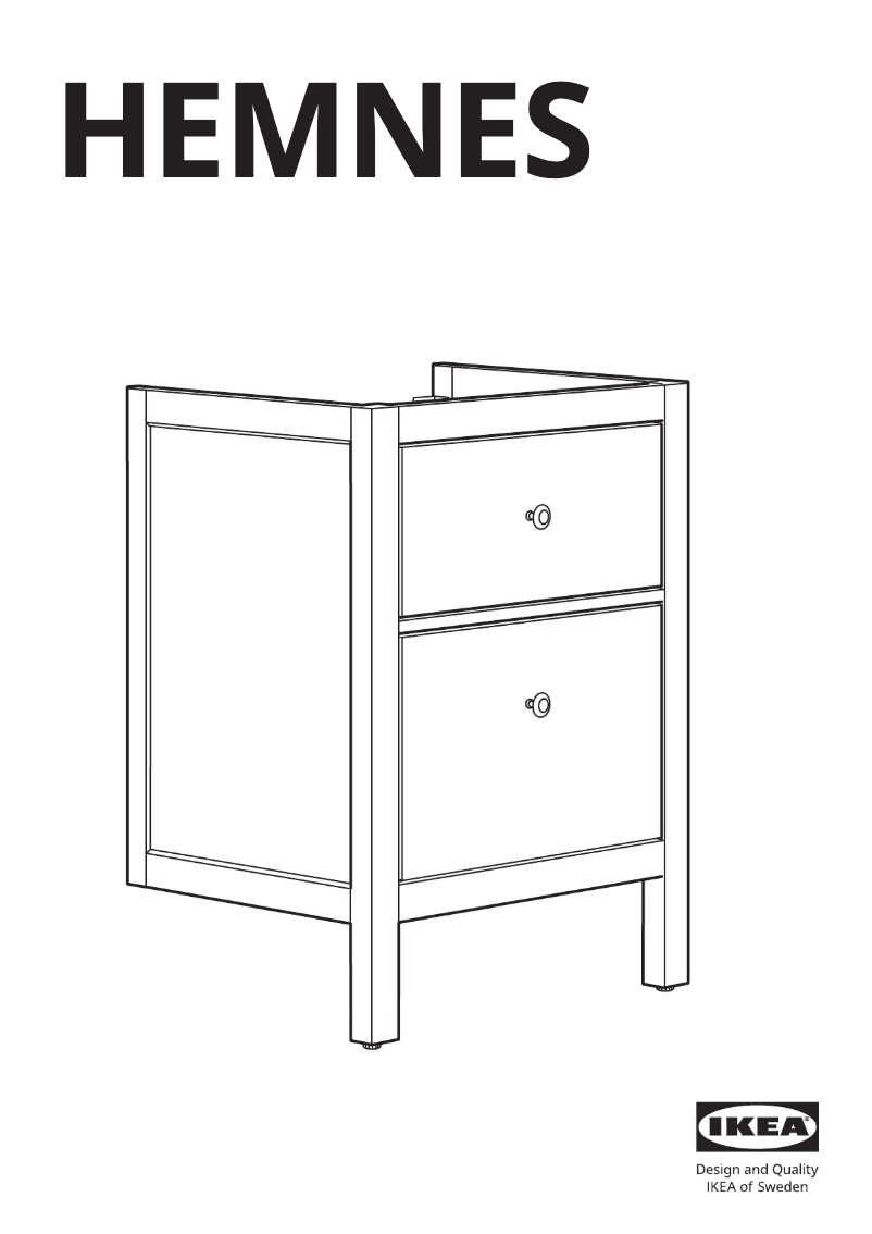 Imagen de la primera página del manual del dispositivo HEMNES 403.487.63