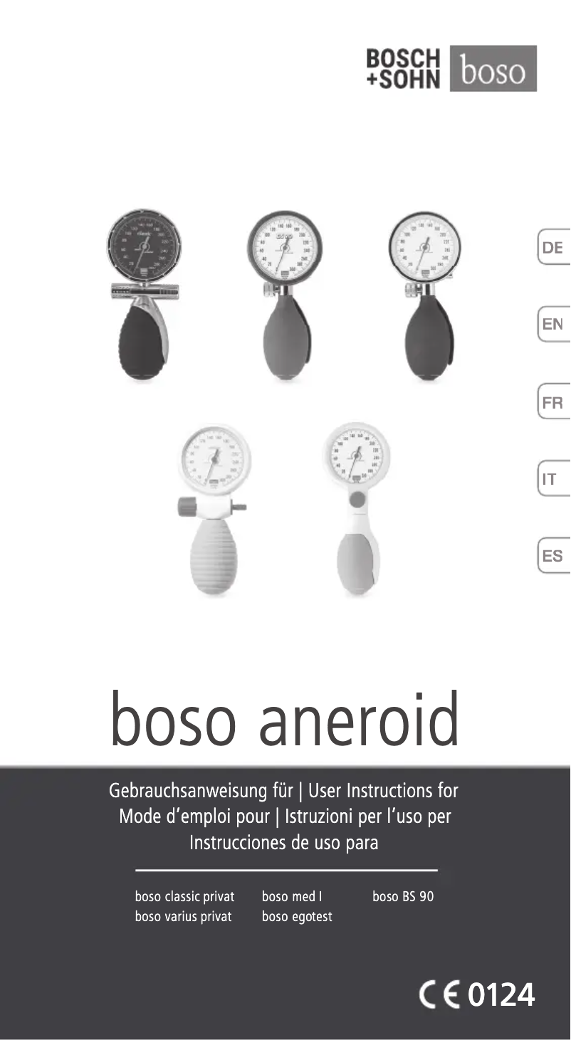 Page 1 de la notice Manuel utilisateur Boso Classic Privat