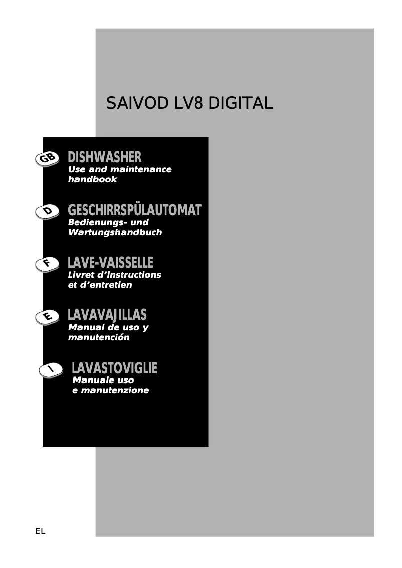 Page 1 de la notice Manuel utilisateur Saivod LV 8 Digital