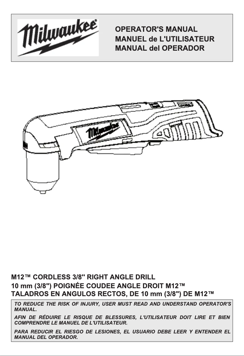 Página 1 del manual Manual de usuario Milwaukee 2415-21