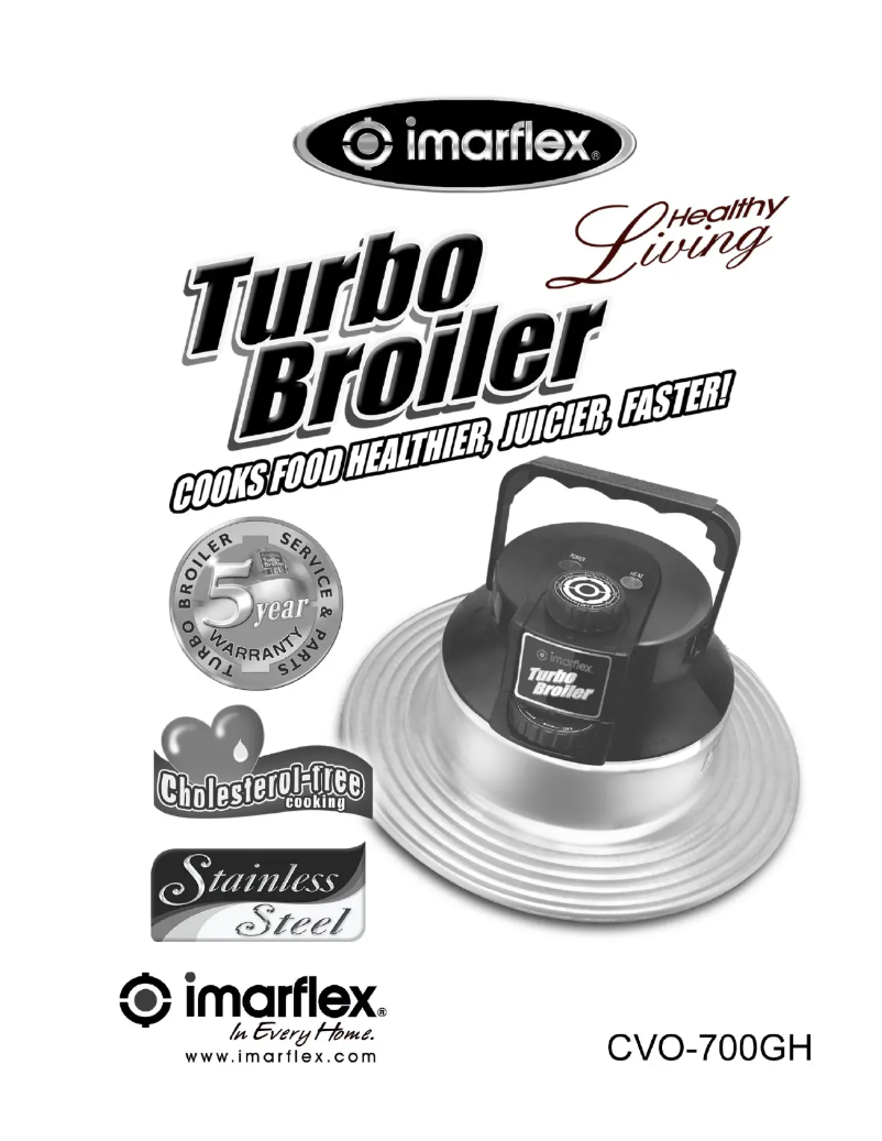 Page 1 de la notice Manuel utilisateur Imarflex Turbo Broiler CVO-700GH