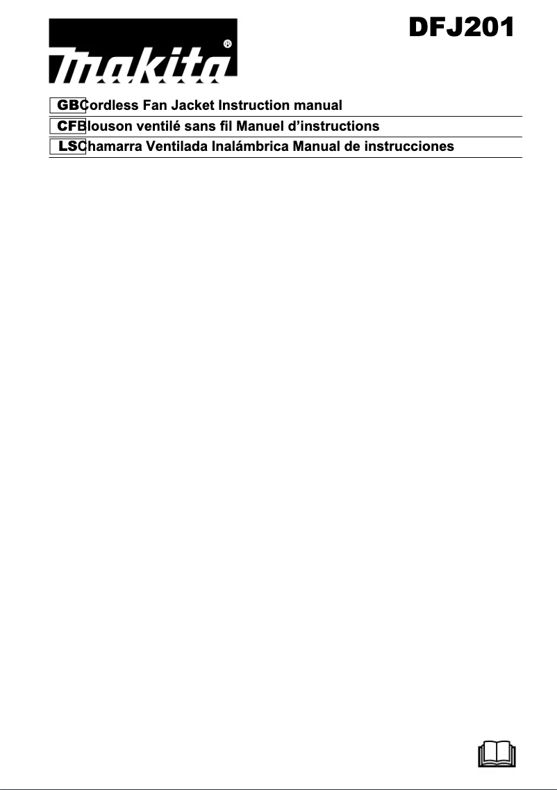 Page 1 de la notice Manuel utilisateur Makita DFJ201ZM