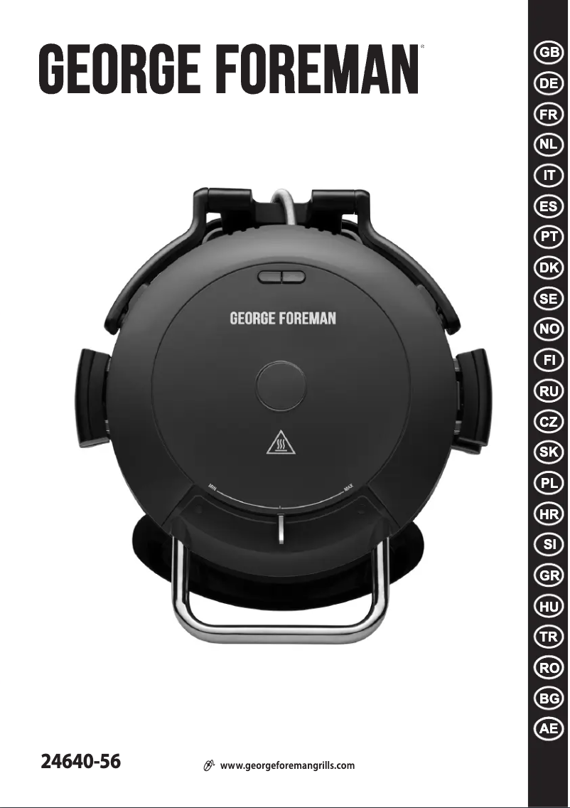 Page 1 de la notice Manuel utilisateur George Foreman 24640-56