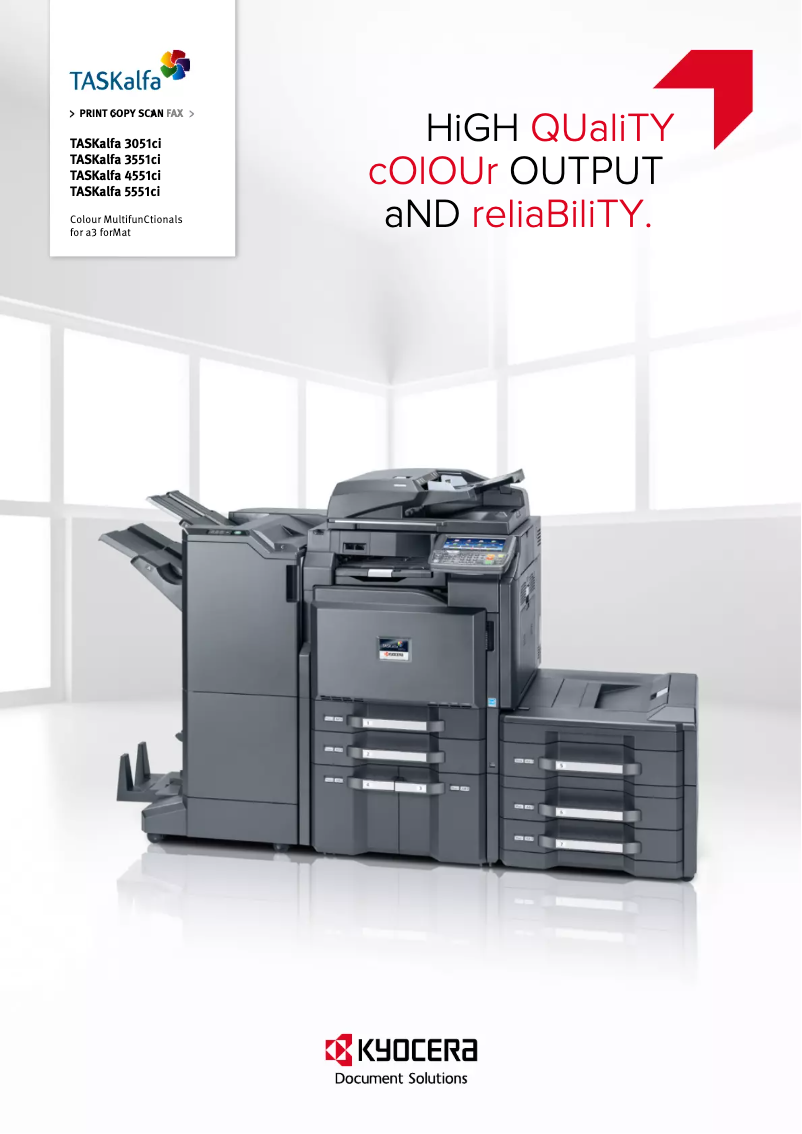 Image de la première page du manuel de l'appareil TASKalfa 3551ci