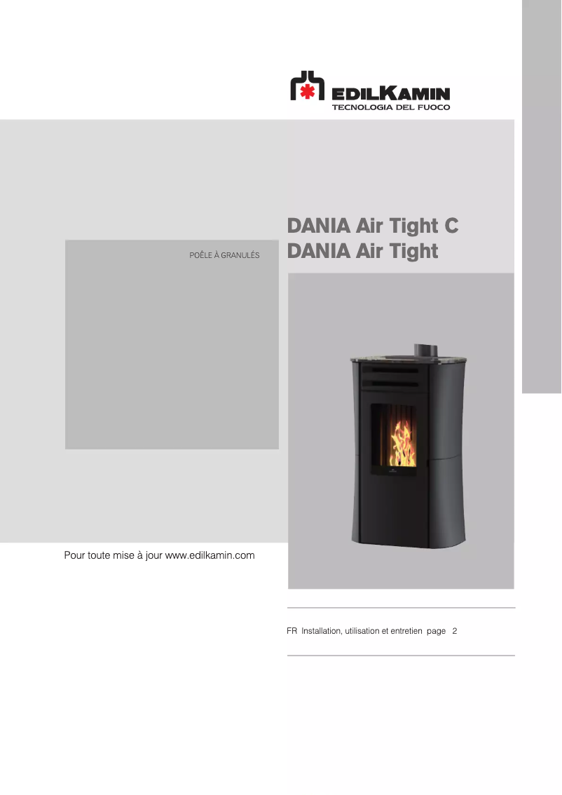 Page n°1 - Manuel utilisateur Edilkamin DANIA Air Tight C