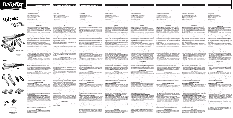 Image de la première page du manuel de l'appareil Multi Styler MS22E