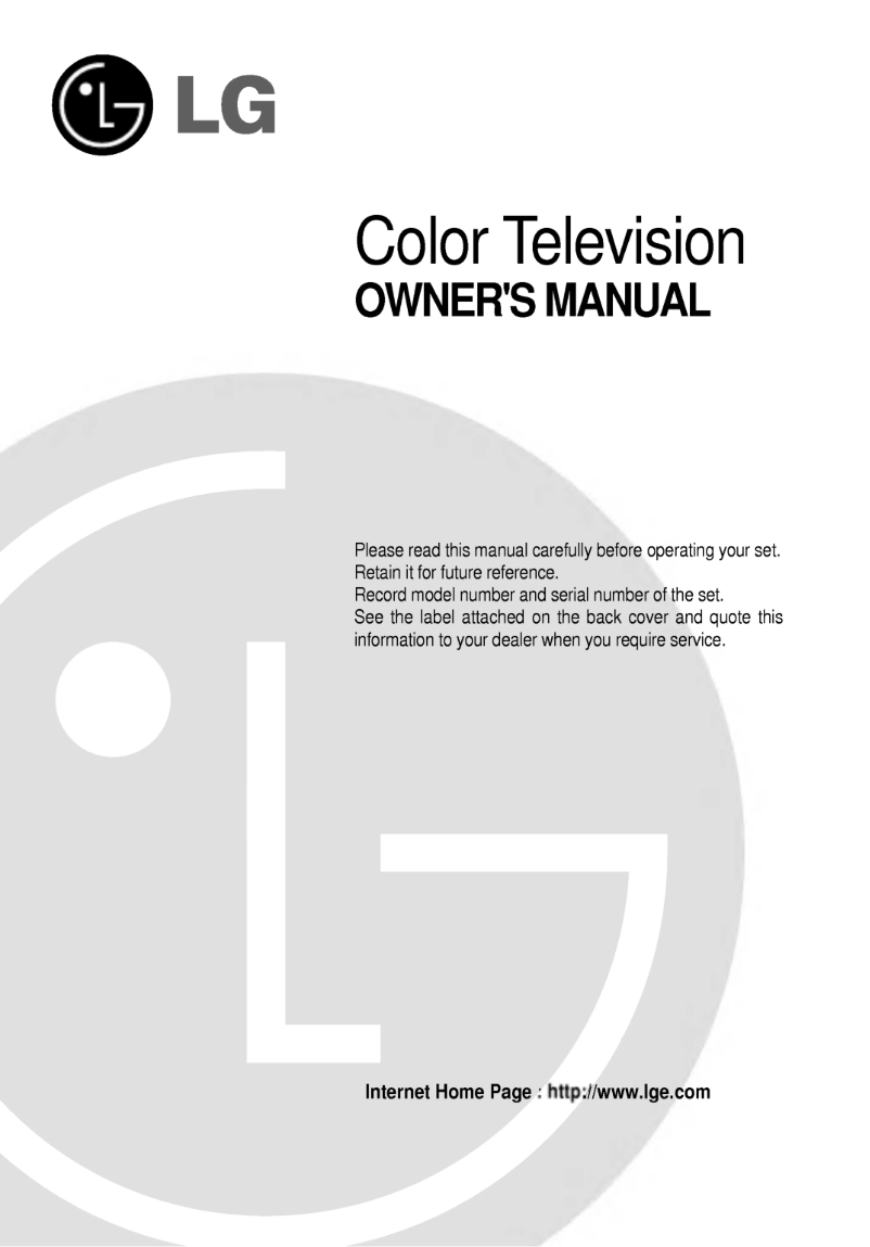 Página 1 del manual Manual de usuario LG RP-29FA35A