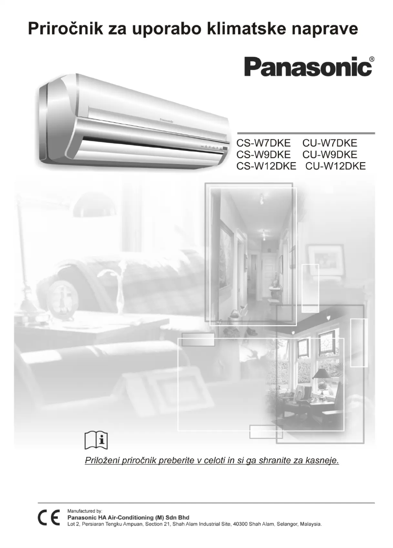 Page n°1 - Manuel utilisateur Panasonic CS-W9DKE