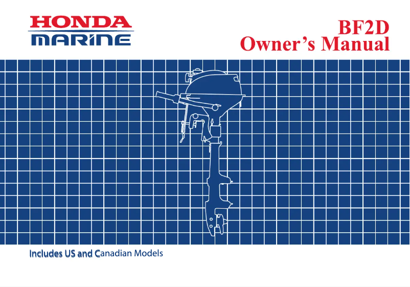 Page 1 de la notice Manuel utilisateur Honda BF2D (2011)