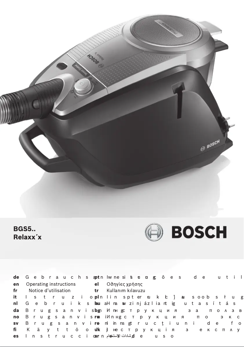 Page n°1 - Manuel utilisateur Bosch Relaxxx ProSilence 66