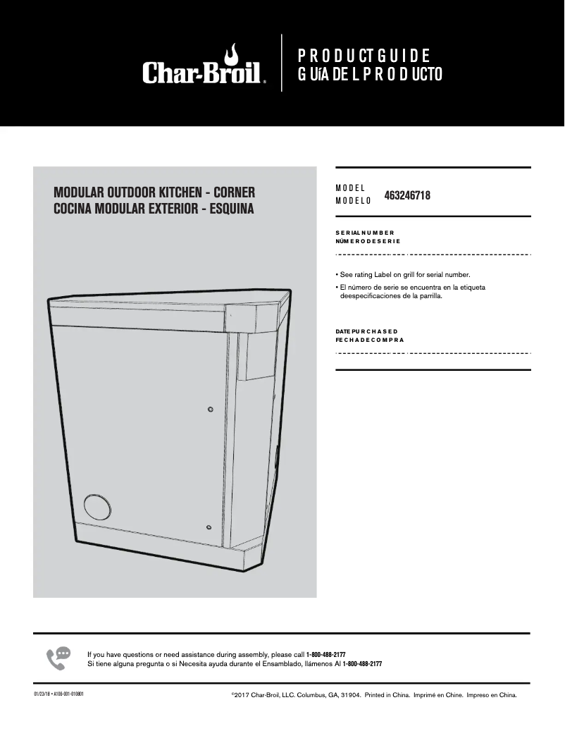 Page 1 de la notice Manuel utilisateur Char-Broil Medallion 463246718