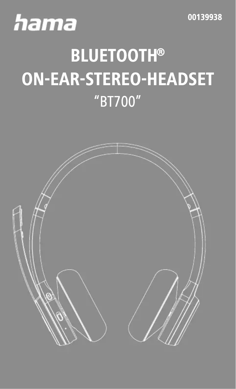 Image de la première page du manuel de l'appareil BT700